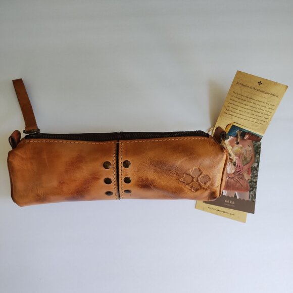 Patricia Nash Handbags - Patricia Nash Isla Oblong Case Riot Rust Leather Pencil Cosmetic Bag NWT